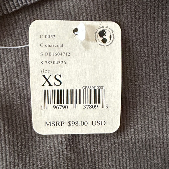 Free People FP movement wide leg flare pull on pants charcoal NWT size XS - Picture 8 of 10